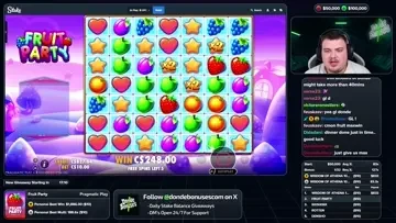 $15k win on FRUIT PARTY