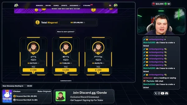$22,000 STAKE DEPOSIT  Most Rewarding Casino Creator! dondebonuses.com !site !stake !discord
